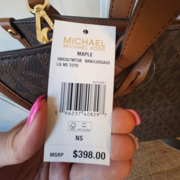 Michael Kors Maple Luggage Large NS Tote Bag Purse Carry On NWT - Picture 2 of 9